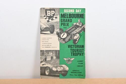 MELBOURNE GRAND PRIX: A 1958 'FIRST DAY MELBOURNE GRAND PRIX' Official Programme
