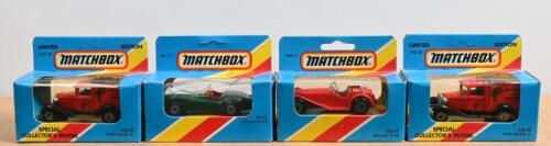 MATCHBOX: Four Matchbox models. MB 38s & Jaguar models