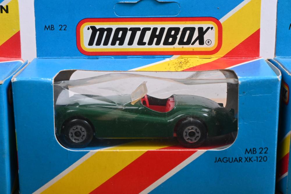 Vintage toy miniature car Jaguar XK 120, Matchbox, Made in England