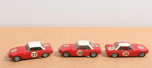 MGB LE MANS: Three 1:43 M.G.B LE MANS resin models by BTS
