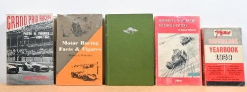 GRAND PRIX: A small group of books detailing Grand Prixs and motor racing. 'GRAND PRIX RACING FACTS & FIGURES (1894-1963)' hardcover book by George Monkhouse, Roland King-Farlow