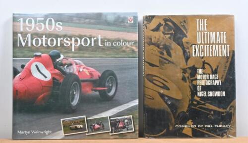 MOTORSPORT PHOTOGRAPHY: Two hardcover books dealing with photography in motorsport. '1950s Motorsport in Colour' by Martyn Wainwright