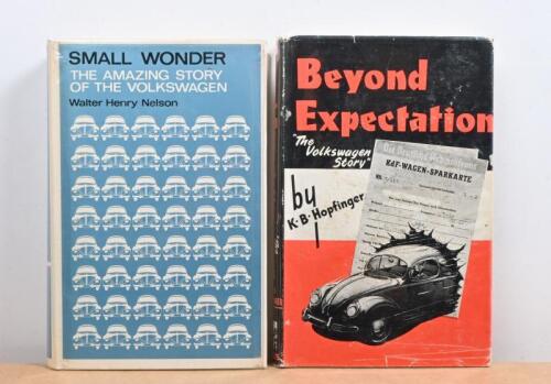 VOLKSWAGEN: Two hardcover books detailing Volkswagen. 'Beyond Expectation - "The Volkswagen Story" by K.B.Hopfinger & SMALL WONDER - THE AMAZING STORY OF THE VOLKSWAGEN' by Walter Henry Nelson