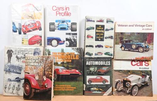 AUTOMOBILES: A collection of hardcover books detailing various aspects of automobilism. Collection 1 & Collection 2 of 'CARS IN PROFILE'