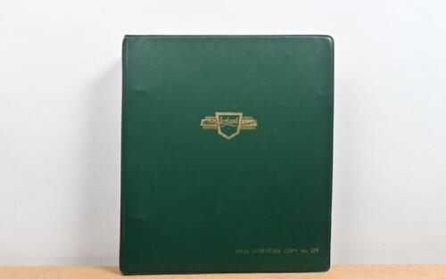 LEYLAND: A circa 1960s LEYLAND SALES LITERATURE COPY No 219 green vinyl folder. Albion, Leyland, Scammell sales brochures