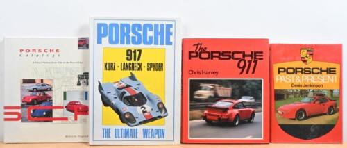 PORSCHE: Four hardcover books covering the Porsche marque. 'PORSCHE 917/ KURZ - LANGHECK - SPYDER - THE ULTIMATE WEAPON' by Ian Bamsey, Bill Oursler