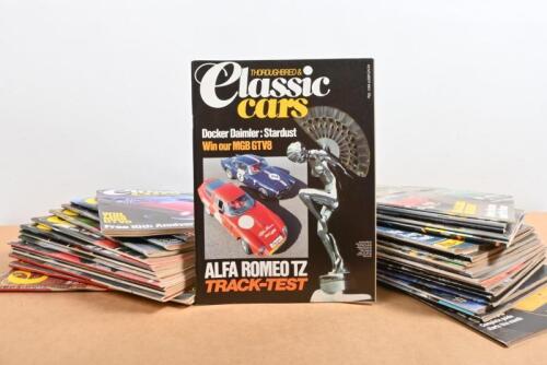 THOROUGHBRED AND CLASSIC CARS: A quantity of the English car magazine - 'THOROUGHBRED & Classic Cars' - consecutive monthly issues include October 1983 (Vol 11 No 1) - July 1986 (VOL 13 NO 10)