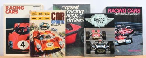 RACING CARS: Five hardcover books detailing racing cars. 'RACING CARS' by Doug Nye