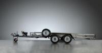 TAMDEM RACE TRAILER WITH ELECTRIC WINCH