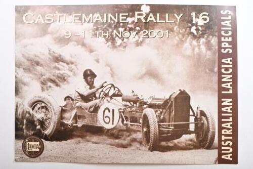 LANCIA: A 9-11th NOV 2001 CASTLEMAINE RALLY 16 - AUSTRALIAN LANCIA SPECIALS' promotional poster