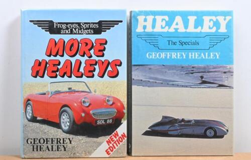 HEALEY: Two hardcover books by Geoffrey Healey. 'HEALEY - The Specials', authored and signed by Geoffrey Healey