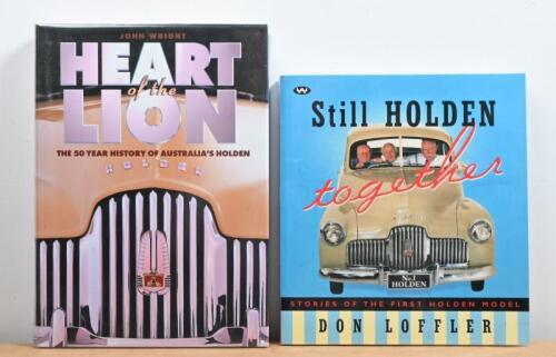 HOLDEN: Two Holden related publications. 'HEART of the LION' hardcover book by John Wright
