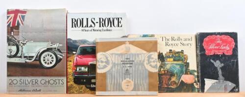 ROLLS-ROYCE: A group of five hardcover books detailing the Rolls-Royce marque. 'ROLLS-ROYCE - 80 Years of Motoring Excellence' by Edward Eves