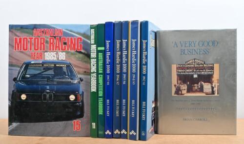 AUSTRALIAN MOTOR RACING YEAR BOOK/JAMES HARDIE 1000: 'Australian Motor Racing Year' Numbers 8, 11 & 15 & James Hardie 1000 Year Books 1982/83 - 1987/88