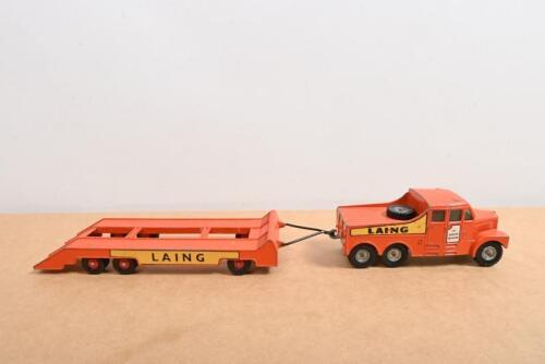 MATCHBOX: Matchbox King Size K8 Scammell 6x6 Ballast Tractor with Low Loader Trailer