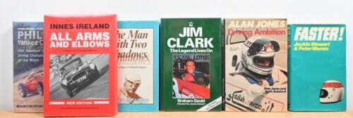 FORMULA 1 DRIVERS: A group of books detailing the racing careers of various Formula 1 drivers. 'The Man with Two Shadows - The Story of Alberto Ascari' by Kevin Desmond
