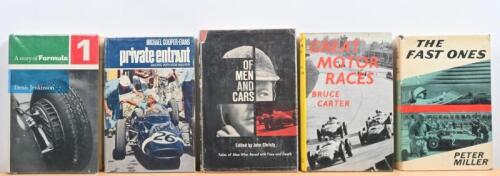GRAND PRIX: A collection of five hardcover books detailing Grand Prix racing from the 1950s/1960s. First Edition 'A story of Formula 1' by Denis Jenkinson