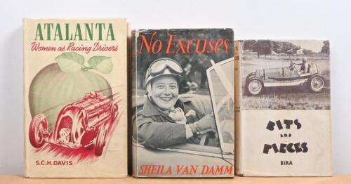 MOTOR RACING NOVELS: Three period hardcover motor racing novels. 'BITS AND PIECES' by Prince Birabongse of Thailand, first edition published 1942 by G.T. Foulis & Co.LTD