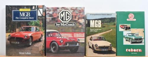 MG: Four hardcover books relating to MGs. "MG by McComb"