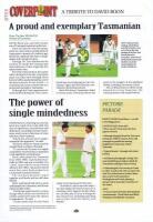 DAVID BOON: A 'Coverpoint' newsletter featuring David Boon, autographed on front cover by Boon - 2