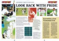 DAVID BOON: A 'Coverpoint' newsletter featuring David Boon, autographed on front cover by Boon - 3