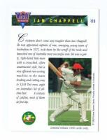 IAN CHAPPELL: A Great Cricket Memories limited edition cricket card, autographed by Ian Chappell - 2