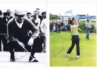PETER THOMSON: A collection of three autographed Peter Thomson pictures