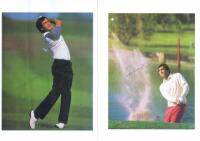 SEVE BALLESTEROS: A collection of four autographed Seve Ballesteros pictures