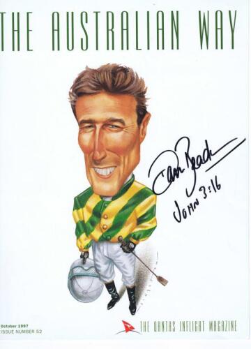 DARREN BEADMAN: A 'The Australian Way' magazine cover October 1997 Issue Number 52, autographed by Darren Beadman
