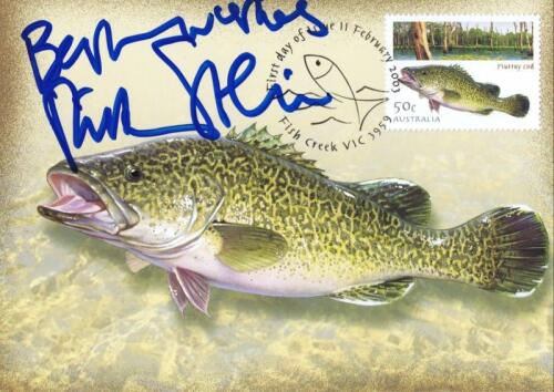 RICK STEIN: A first day of issue 'Murrary Cod' post card autographed by Rick Stein