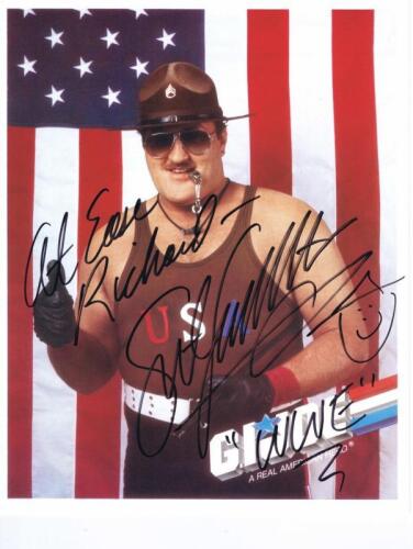 SGT. SLAUGHTER: A colour picture of SGT. Slaughter, personally inscribed by Robert Rudolph Remus