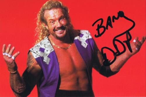 DIAMOND DALLAS PAGE: A official WCW Superstars publicity card depicting Diamond Dallas Page, autographed.