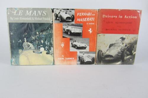 RACING CARS: Three hardcover books relating to historic Motor Racing.