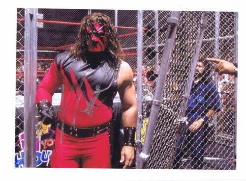 KANE: A autographed picture of 'The Big Red Machine' AKA 'KANE', Glen Jacobs signature