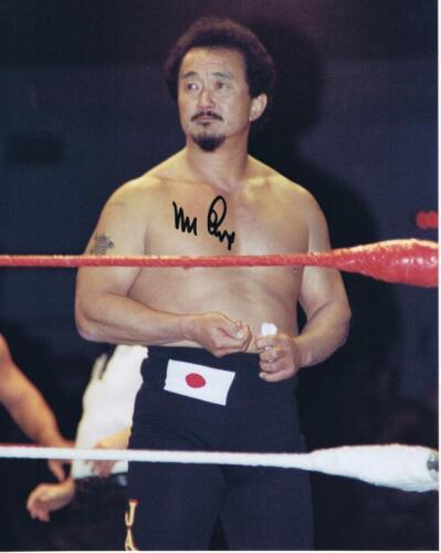 MR FUJI: A colour autographed picture depicting Mr Fuji, with COA sticker