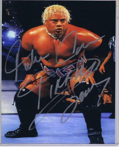 RIKISHI: A autographed colour picture of Solofa Fatu Jr. AKA 'Rikishi'