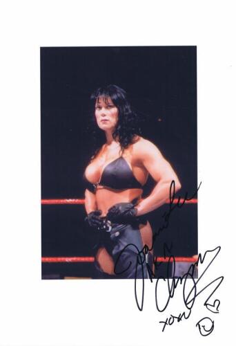 CHYNA: A colour picture of Joanie Laurer AKA Chyna, autographed by Laurer