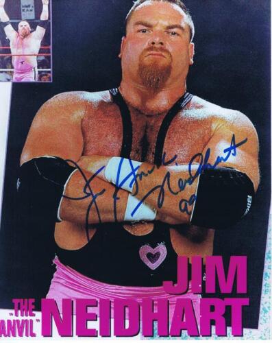 THE ANVIL: A picture of Jim Neidhart, AKA 'The Anvil' autographed by Jim Neidhart