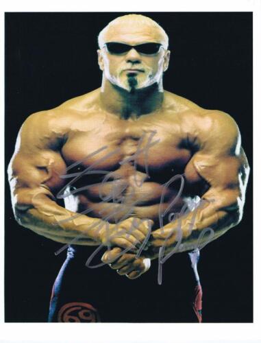 SCOTT STEINER: A colour portrait depicting Scott Steiner, with autograph