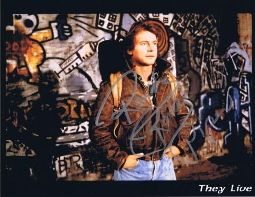 ROWDY RODDY PIPER: A picture depicting Rowdy Roddy Piper from movie 'They Live', with Roddy Piper autograph