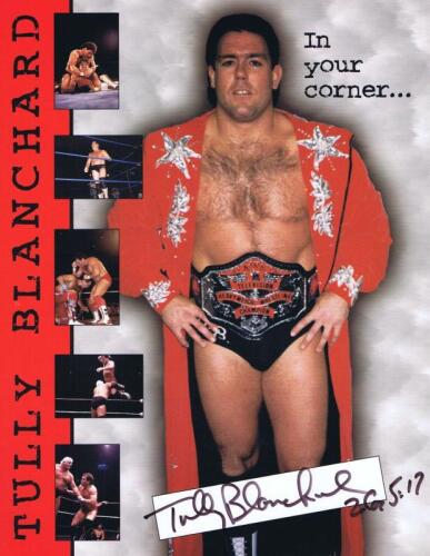 TULLY BLANCHARD: A official 'Ring of Truth' publicity card depicting Tully Blanchard, autographed