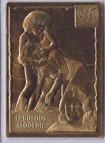 FABULOUS MOOLAH: A 2003 WWF trading card of the 'Fabulous Moolah' Gold Card