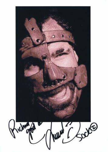 SOCKO: A picture of 'Socko' with personalised autograph by Mick Foley