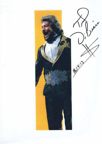 TED DIBIASE: A colour picture of 'The Million Dollar Man', autographed by Ted Dibiase