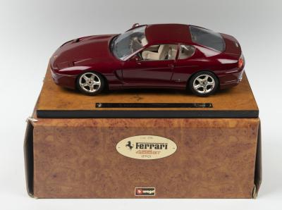 456 GT: A Bburago 1:18 scale 1992 Ferrari 456 GT (cod 3746). Burgundy