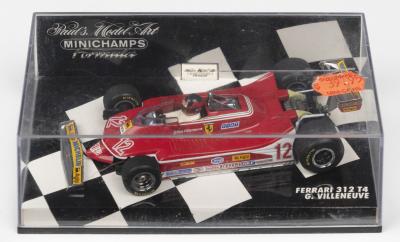 312 T4: A Paul's Model Art/MINICHAMPS 1:43 scale 1979 Ferrari 312 T4 as raced by Gilles Villeneuve