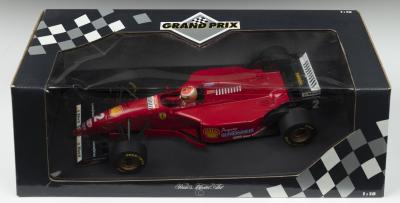 412T2: A Paul's Model Art 1:18 scale Ferrari 412 T2 as tested by Eddie Irvine during pre-season