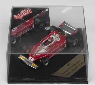 312T2: A Quartzo 1:43 scale Ferrari 312T2 as raced to victory by Niki Lauda at 1976 Monaco G.P (4067)