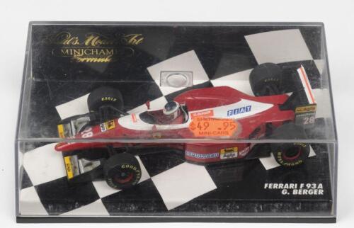 F 93 A: A Paul's Model Art/MINICHAMPS 1:43 scale Ferrari F 93 A as raced by Gerhard Berger