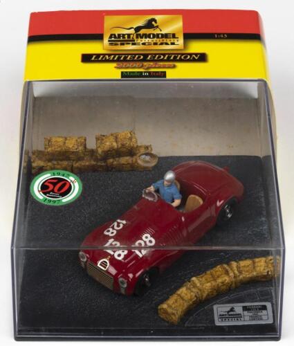 125 S: A Limited Edition ART MODEL 1:43 scale Ferrari 125 S diorama, featuring the 125 S of Franco Cortese as raced at PIACENZA 1947. L.E of 2000 pieces